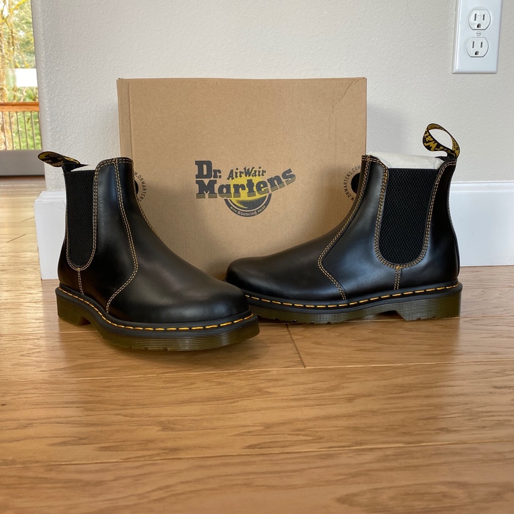 Brand New Dr. Martens women’s black boots, size 8